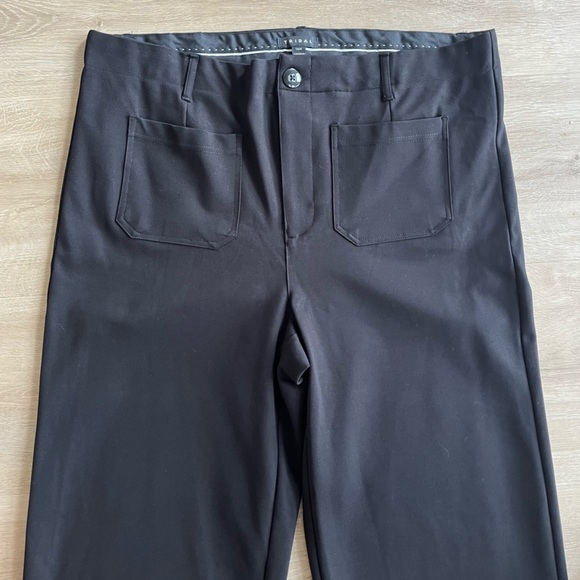 Tribal Wide Leg Cropped Pants Plus Size 16 Black - Picture 2 of 6